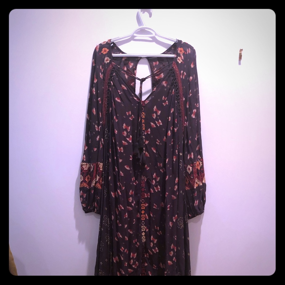 FREE PEOPLE MAXI W/slip. Size L